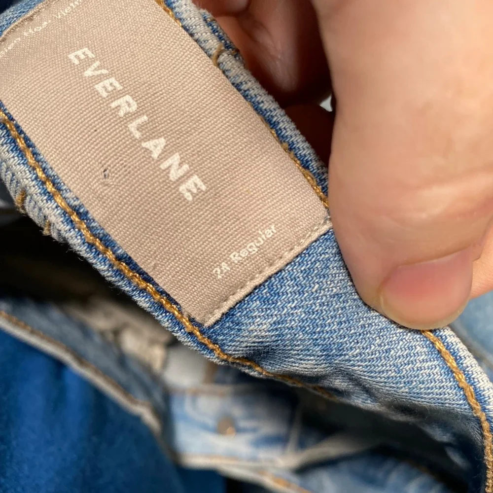 Everlane High Rise‎ Skinny Jeans Light Wash Blue Denim Size 24 Regular